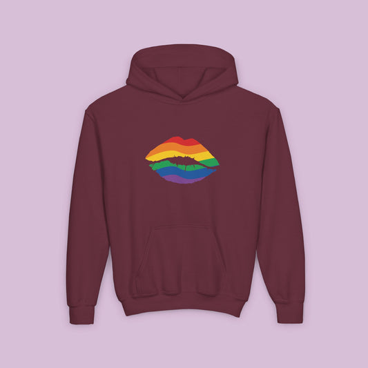 Rainbow Kiss Youth Hoodie