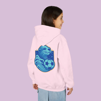 Sea Otter Soccer Logo Youth Hoodie