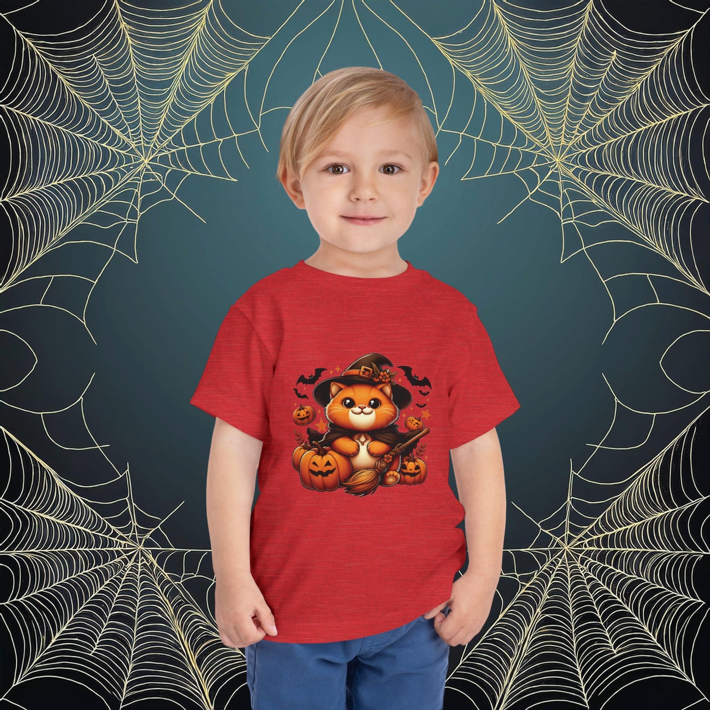 Halloween Cat Toddler Tee