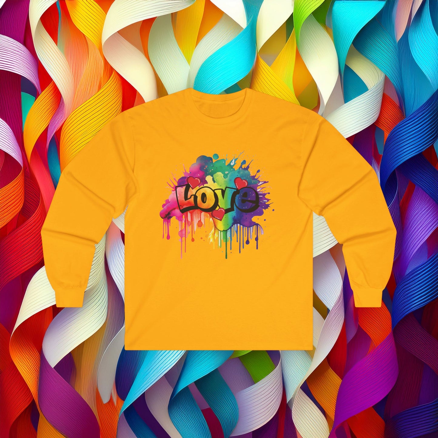 Love Color Bomb Long Sleeve Tee