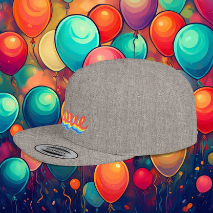 Rainbow Love Flat Bill Snapback