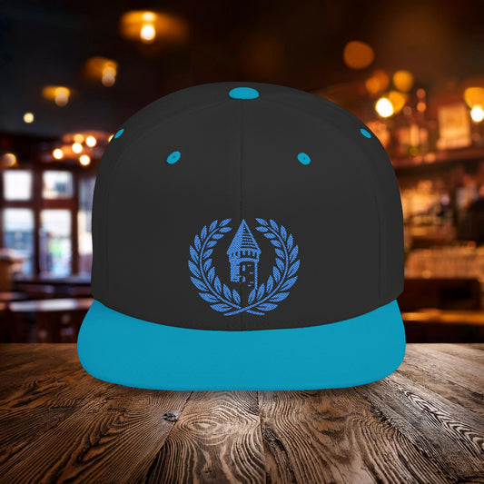 Blue Everton Logo Flat Bill Snapback