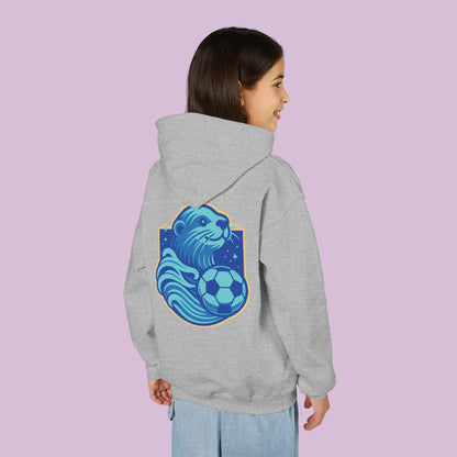Sea Otter Soccer Logo Youth Hoodie