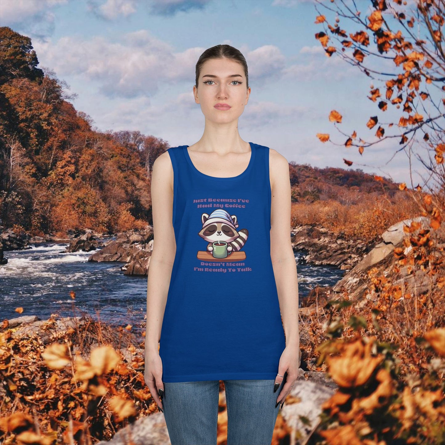 Raccoon Coffee Tank Top