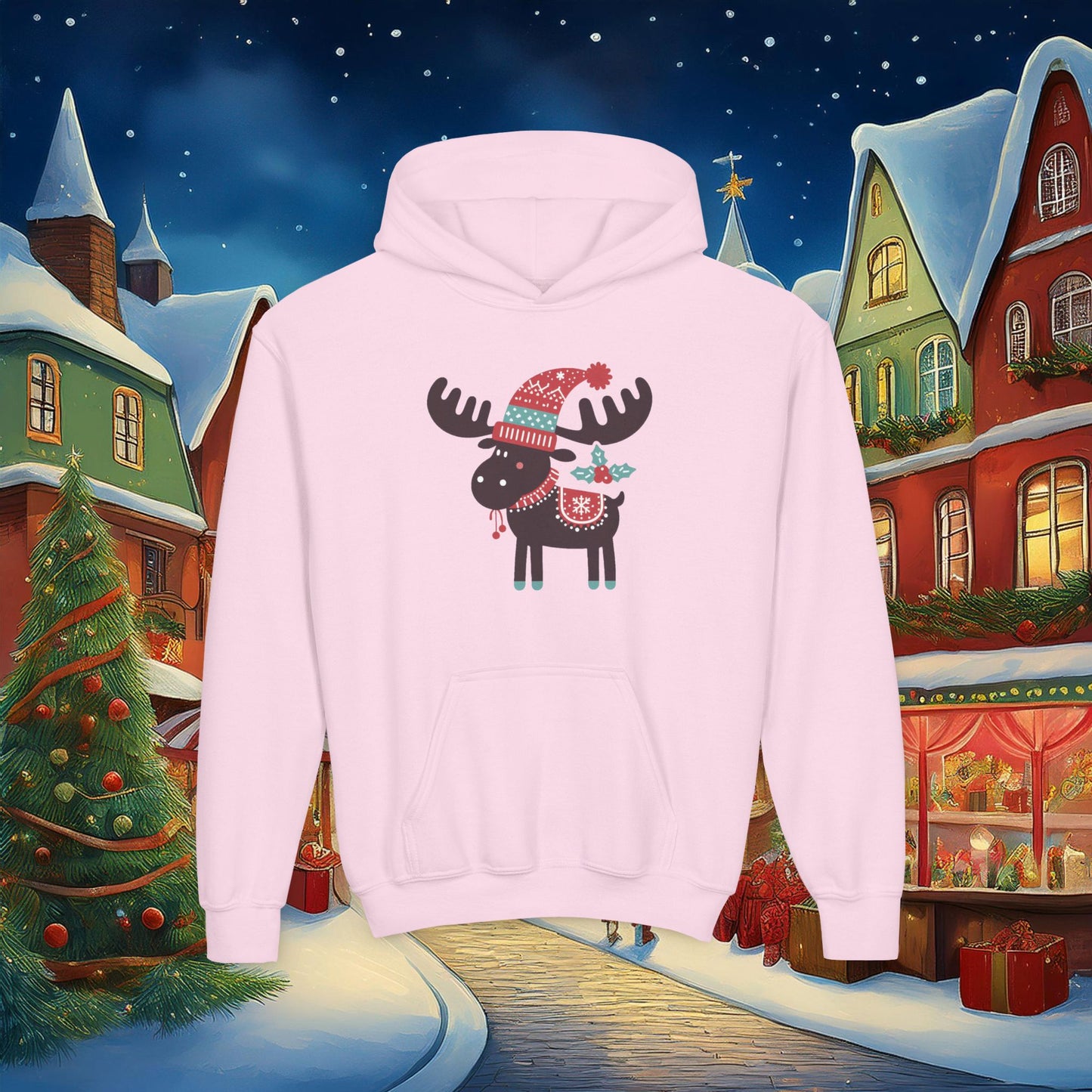 Christmoose Youth Hoodie