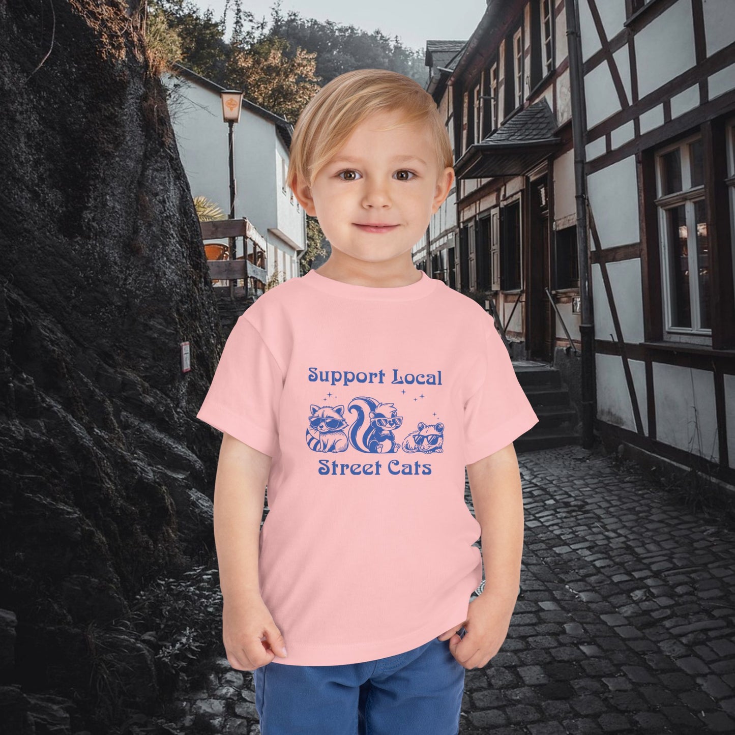 Support Local Street Cats Toddler Tee