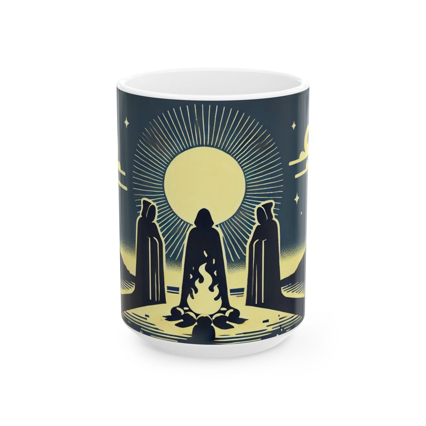 Midnight Circle Ceramic Mugs (11oz\15oz)