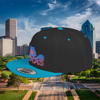 Texas Cowboy Hat Flat Bill Snapback