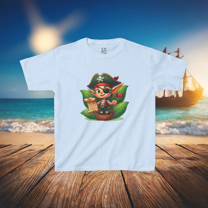 Elf Pirate Treasure Map Kids Tee