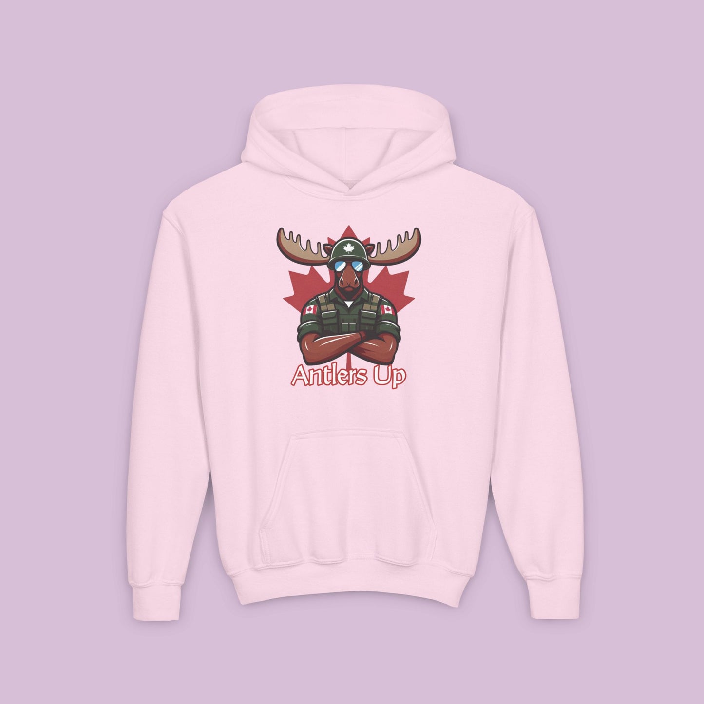 Canadian Moose "Antlers Up" Youth Hoodie