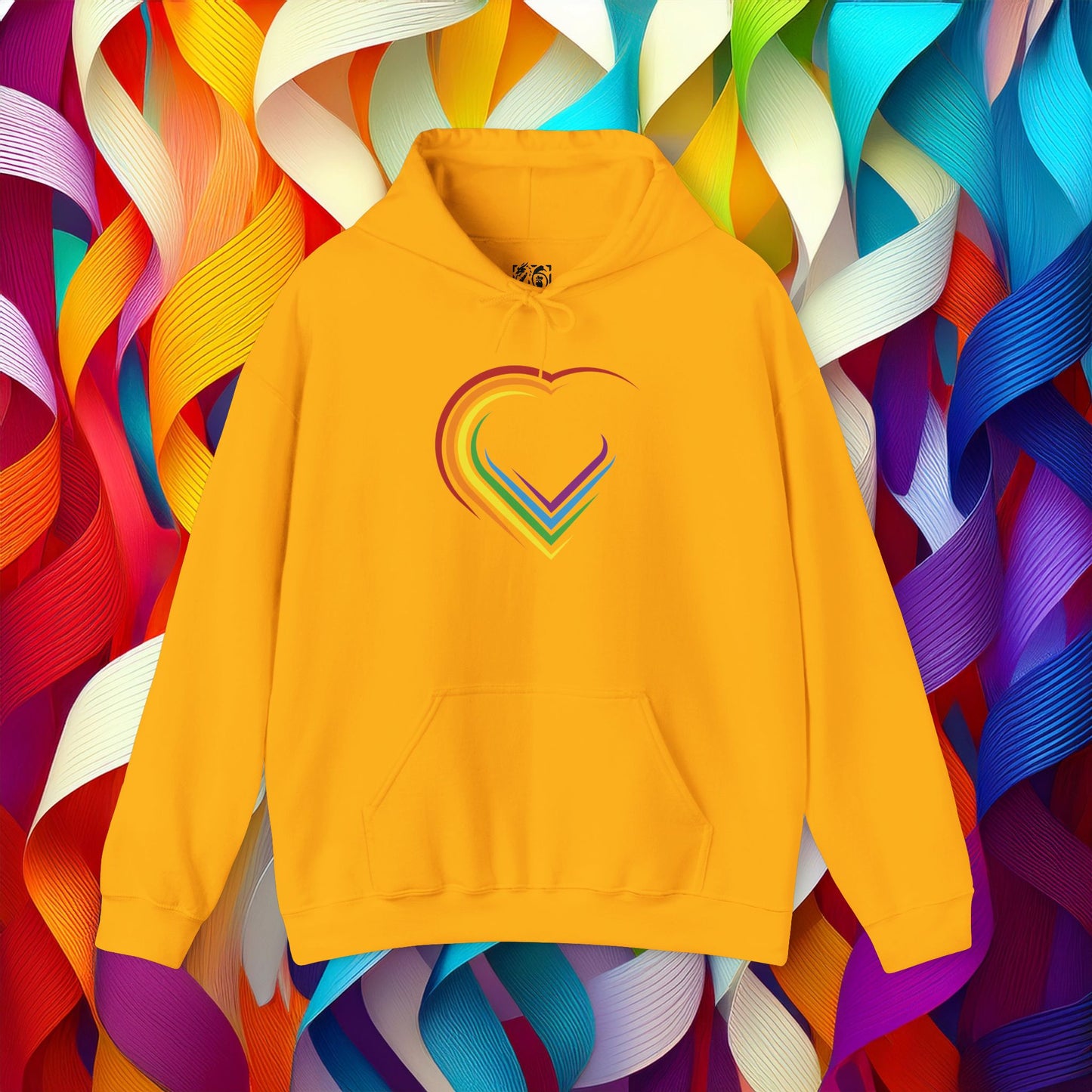 Rainbow Heart Unisex Hoodie