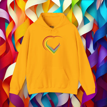 Rainbow Heart Unisex Hoodie