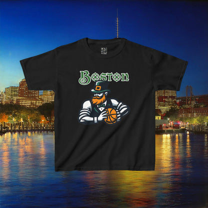 Boston Basketball Design Kids Tee
