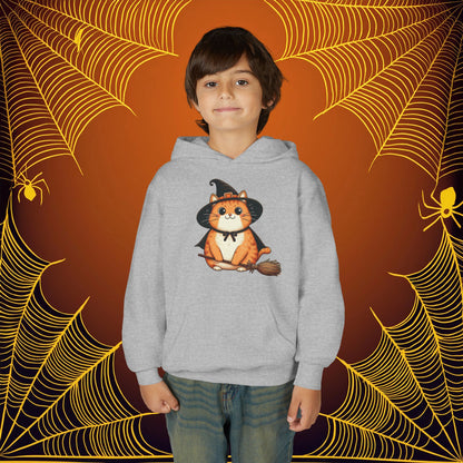 Trick or Treat Cat Youth Hoodie