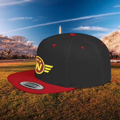 Washington DC Football Logo Flat Bill Snapback