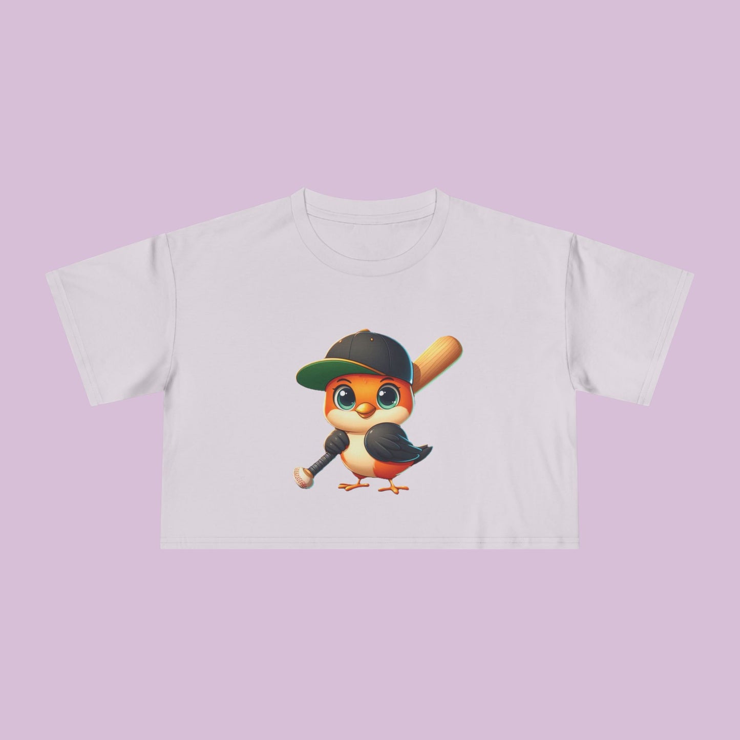 Baltimore Baseball Little Oriole Women's Crop Tee