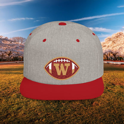 Washington Football Logo Flat Bill Snapback