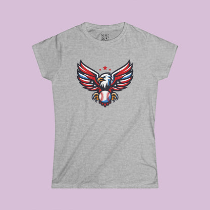 Washington Baseball Eagle Women's Softstyle Tee