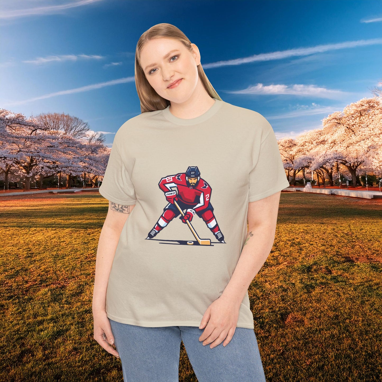 Washington Hockey Player Tee