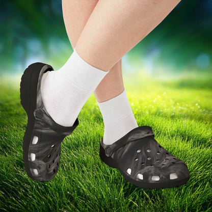 Smoke Pattern Foam Clogs