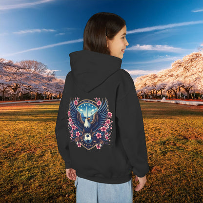 Washington Cherry Blossom Design Youth Hoodie