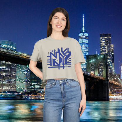 NY Subway Grafitti Women's Crop Tee