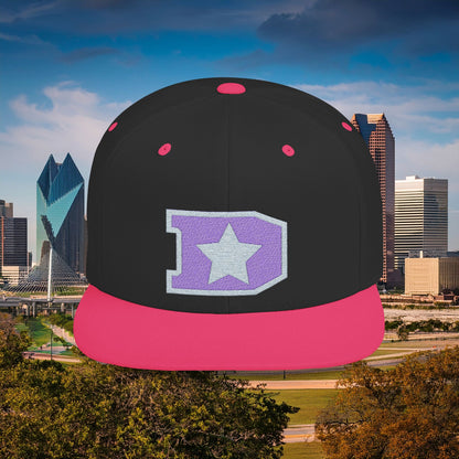 Dallas D Flat Bill Snapback with Star