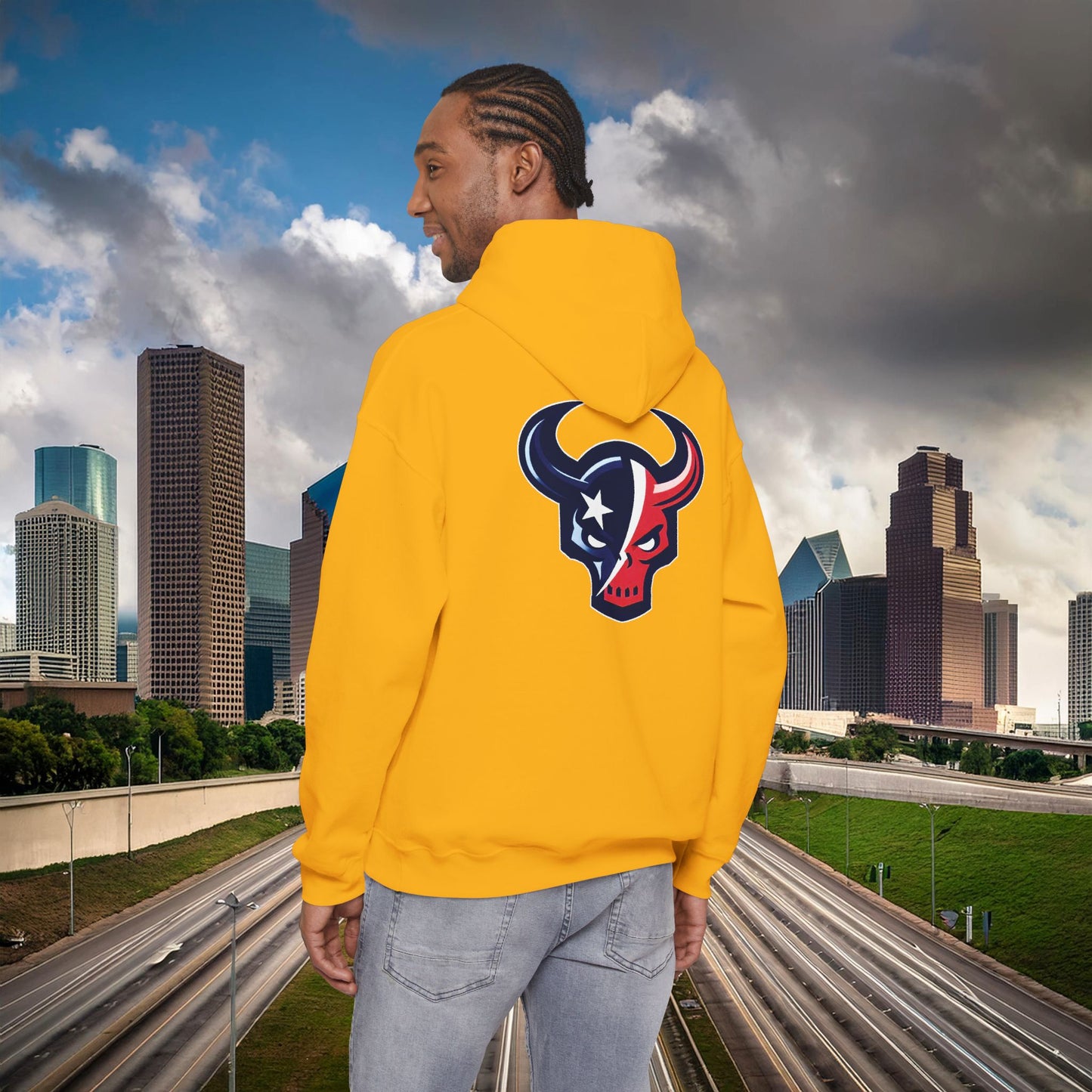 Houston Skull Hoodie