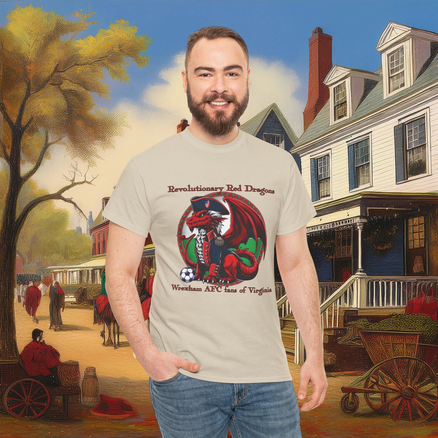 Revolutionary Red Dragons Logo Tee