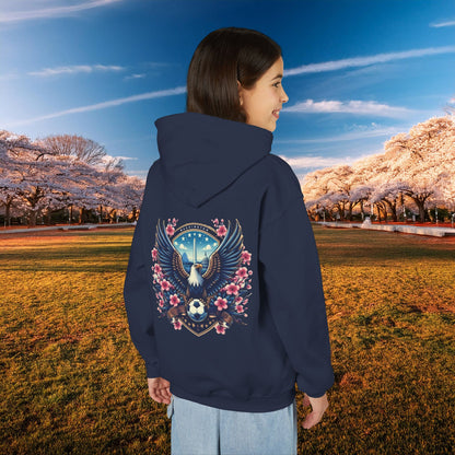 Washington Cherry Blossom Design Youth Hoodie