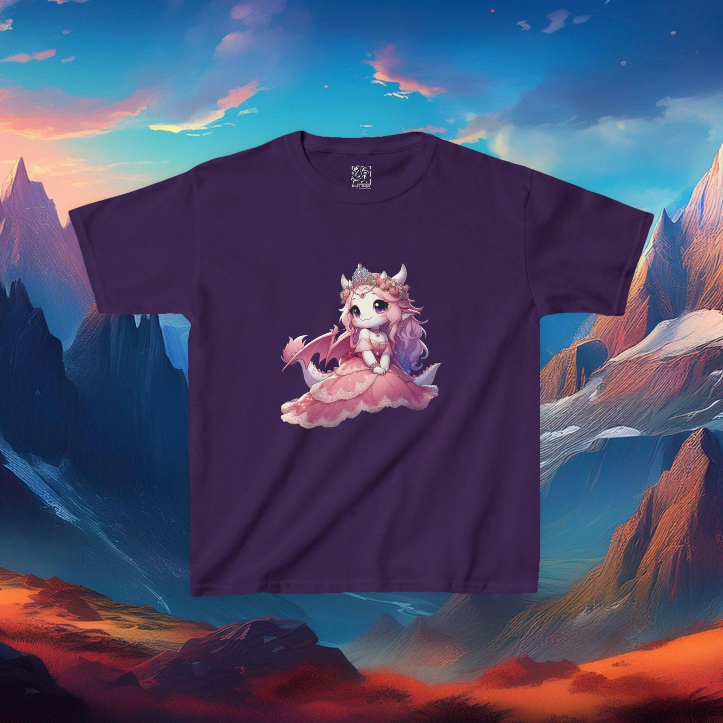 Pink Dragon Princess Kids Tee