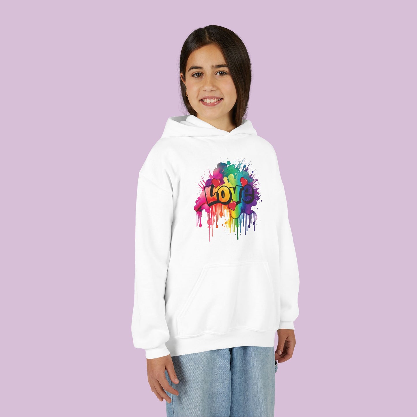 Love Color Bomb Youth Hoodie
