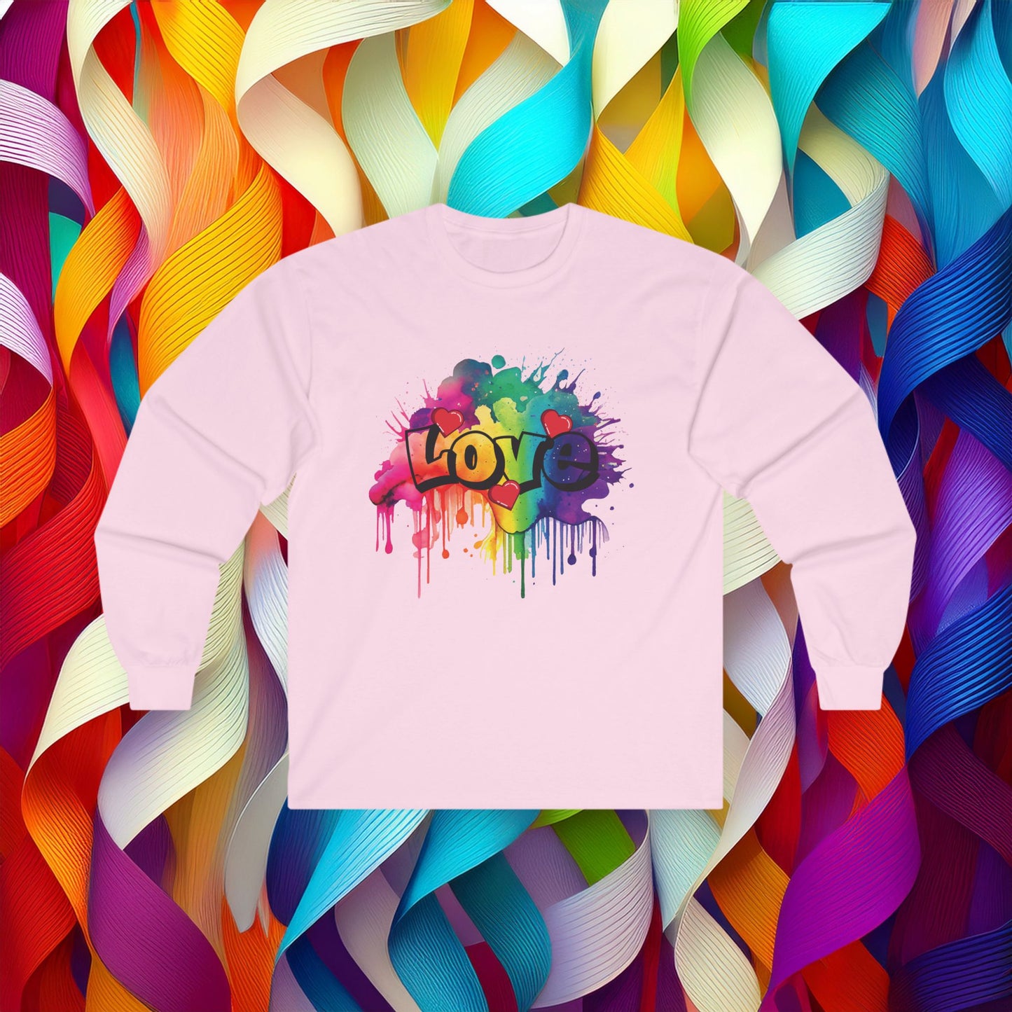 Love Color Bomb Long Sleeve Tee