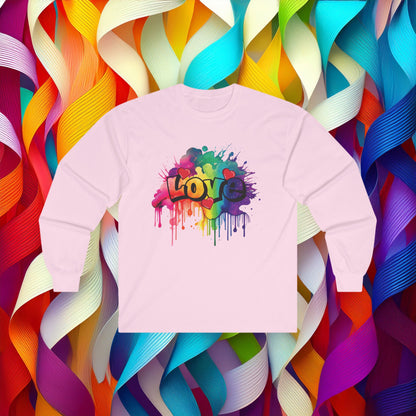 Love Color Bomb Long Sleeve Tee