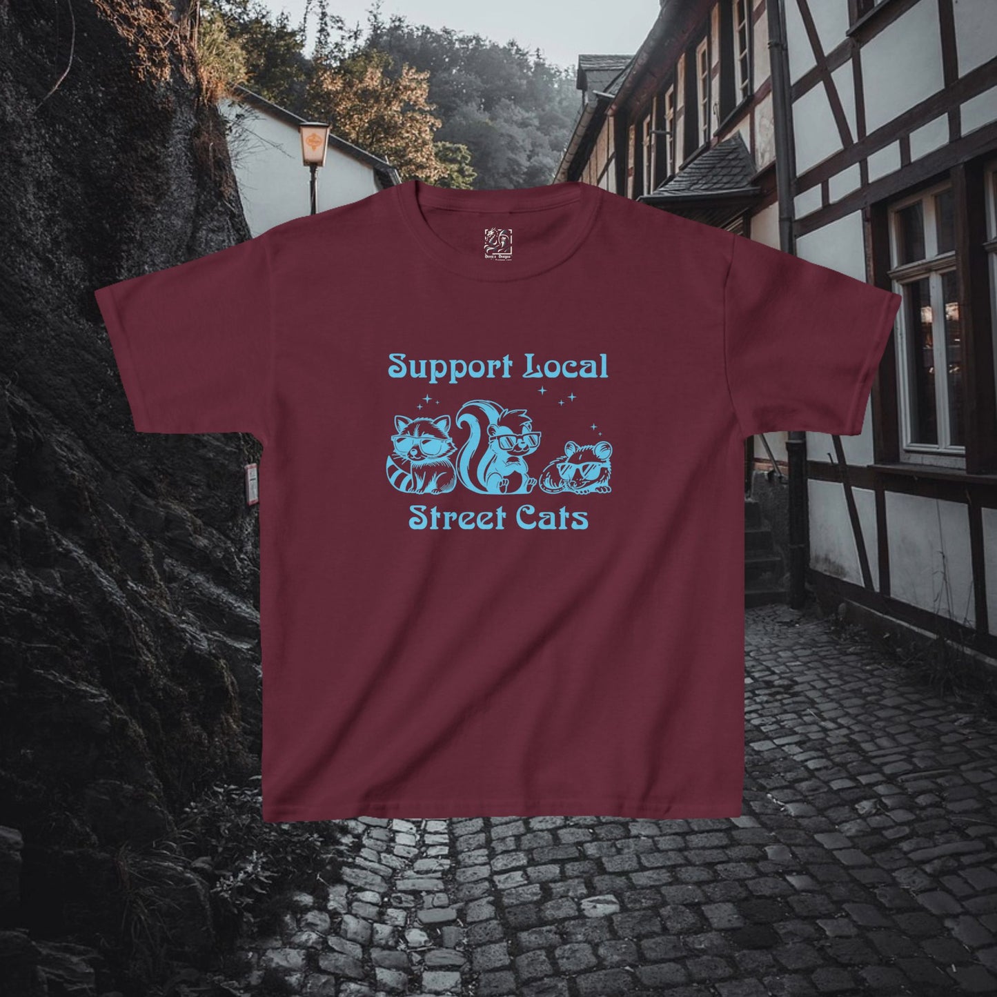 Support Local Street Cats Kids Tee