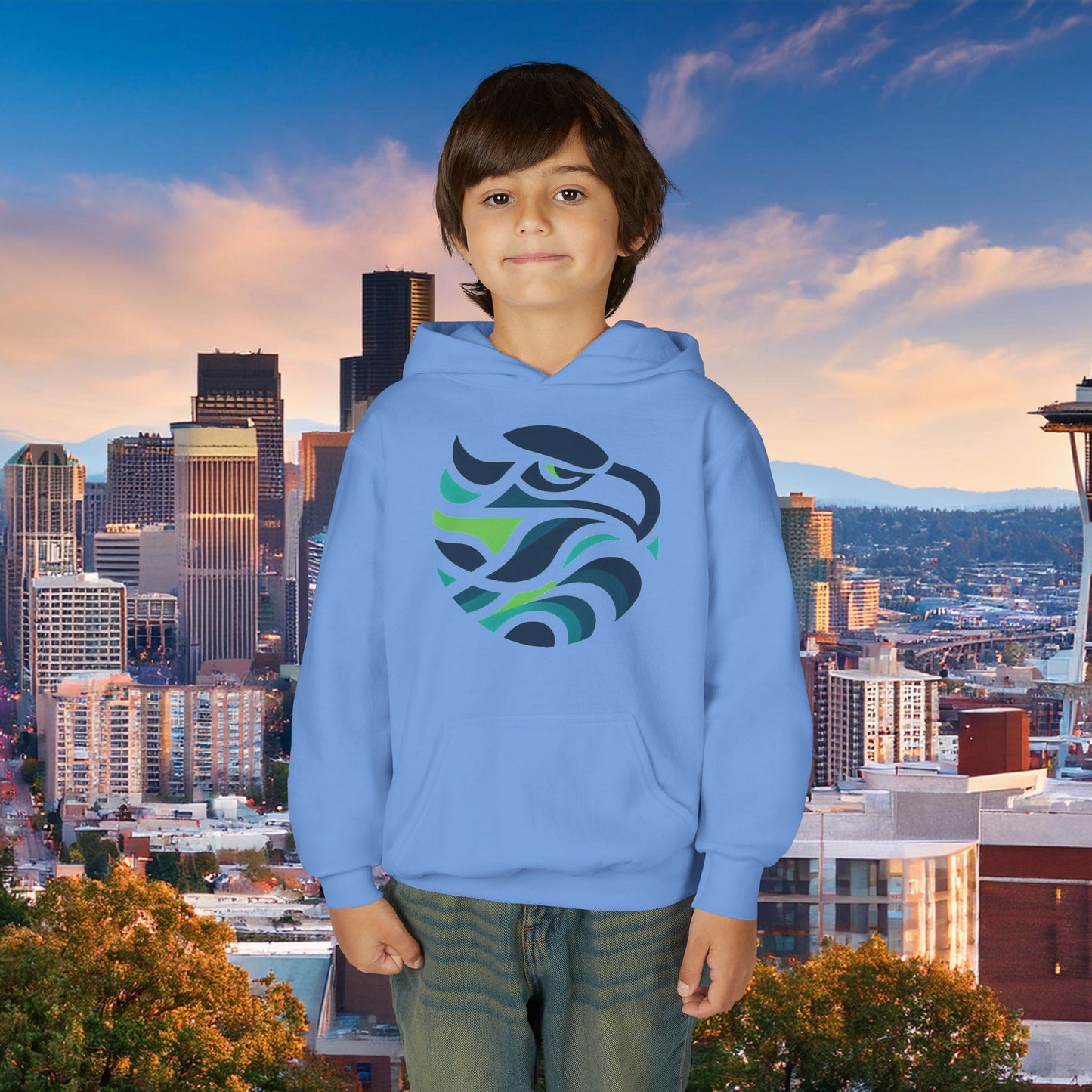 Seattle Football Logo Youth Hoodie