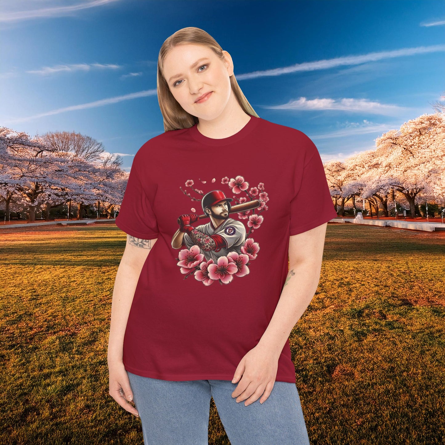 Washington Baseball Cherry Blossom Tee