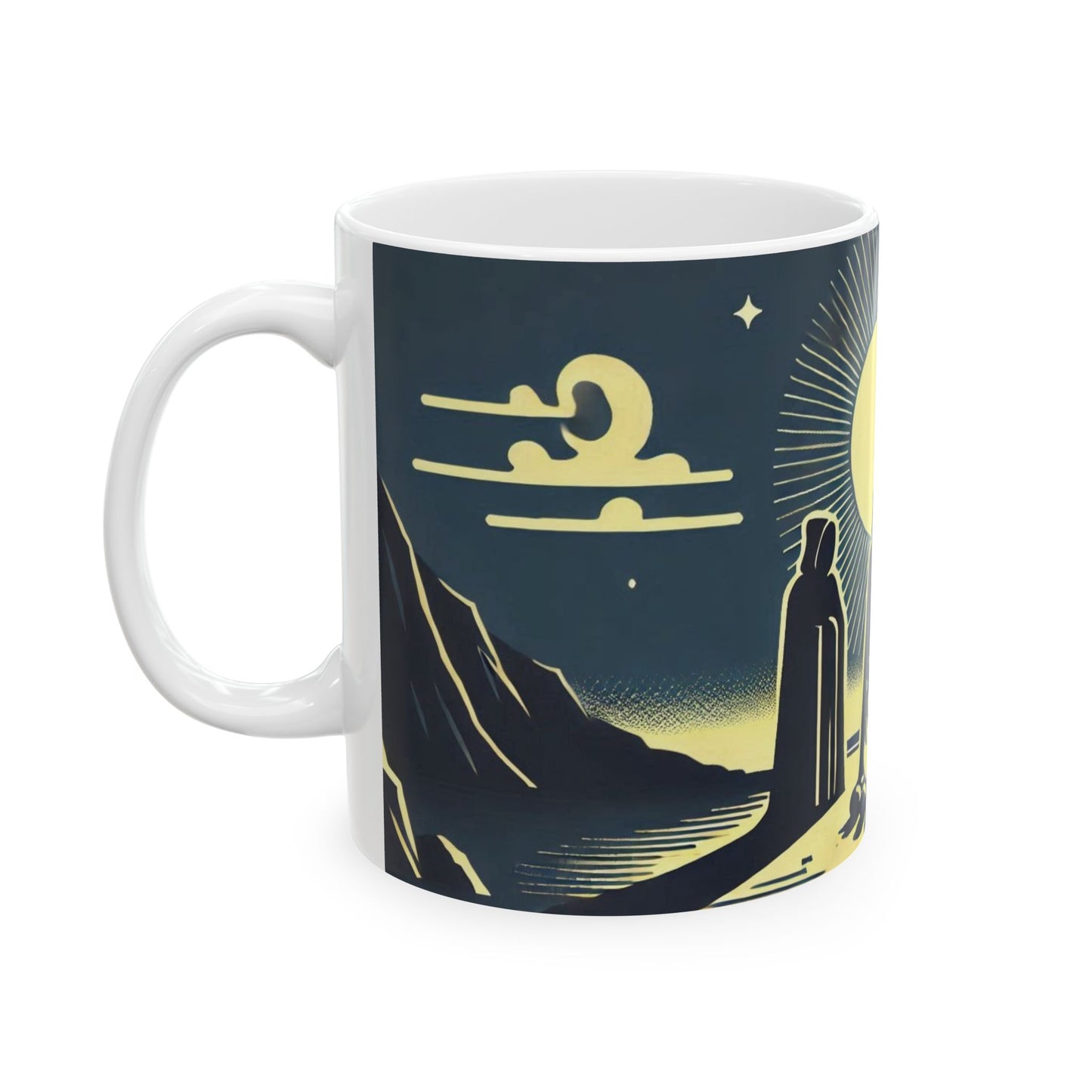 Midnight Circle Ceramic Mugs (11oz\15oz)