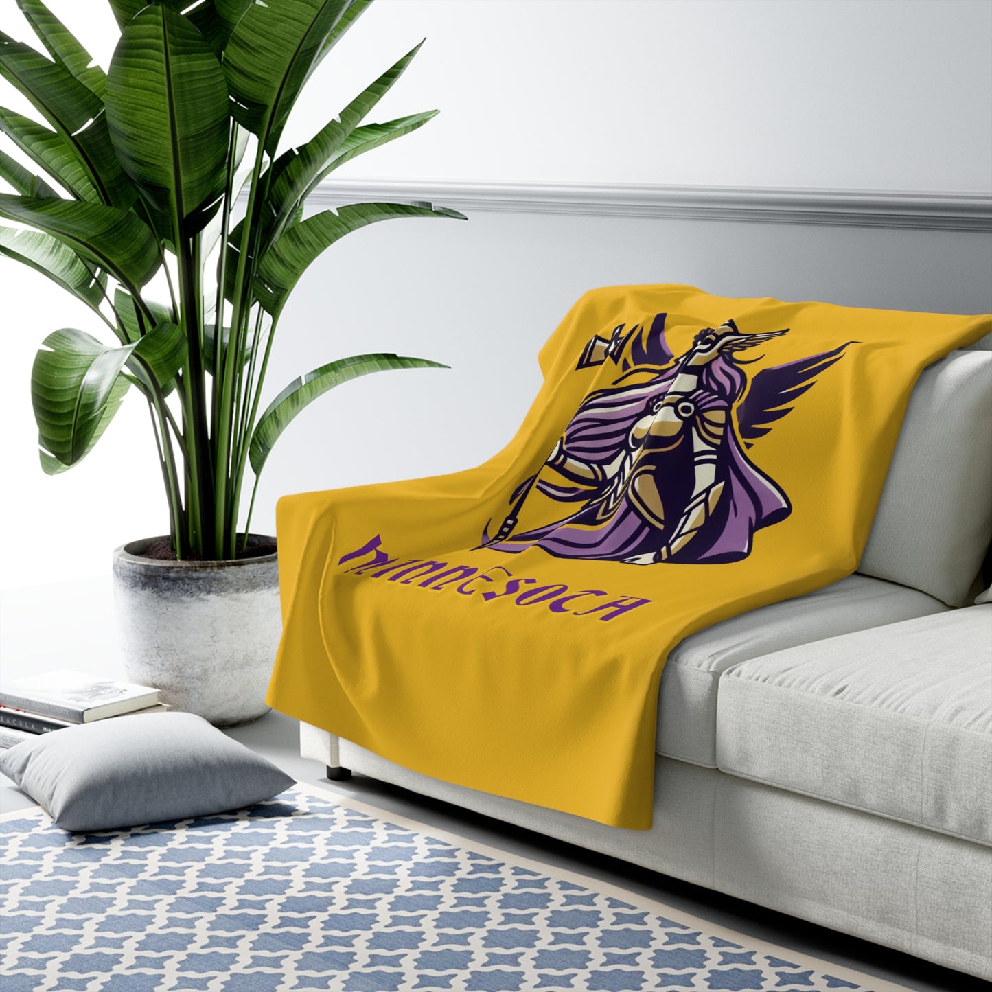 Minnesota Valkyrie Sherpa Fleece Blanket