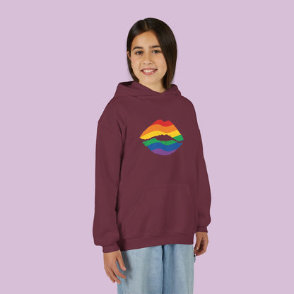 Rainbow Kiss Youth Hoodie