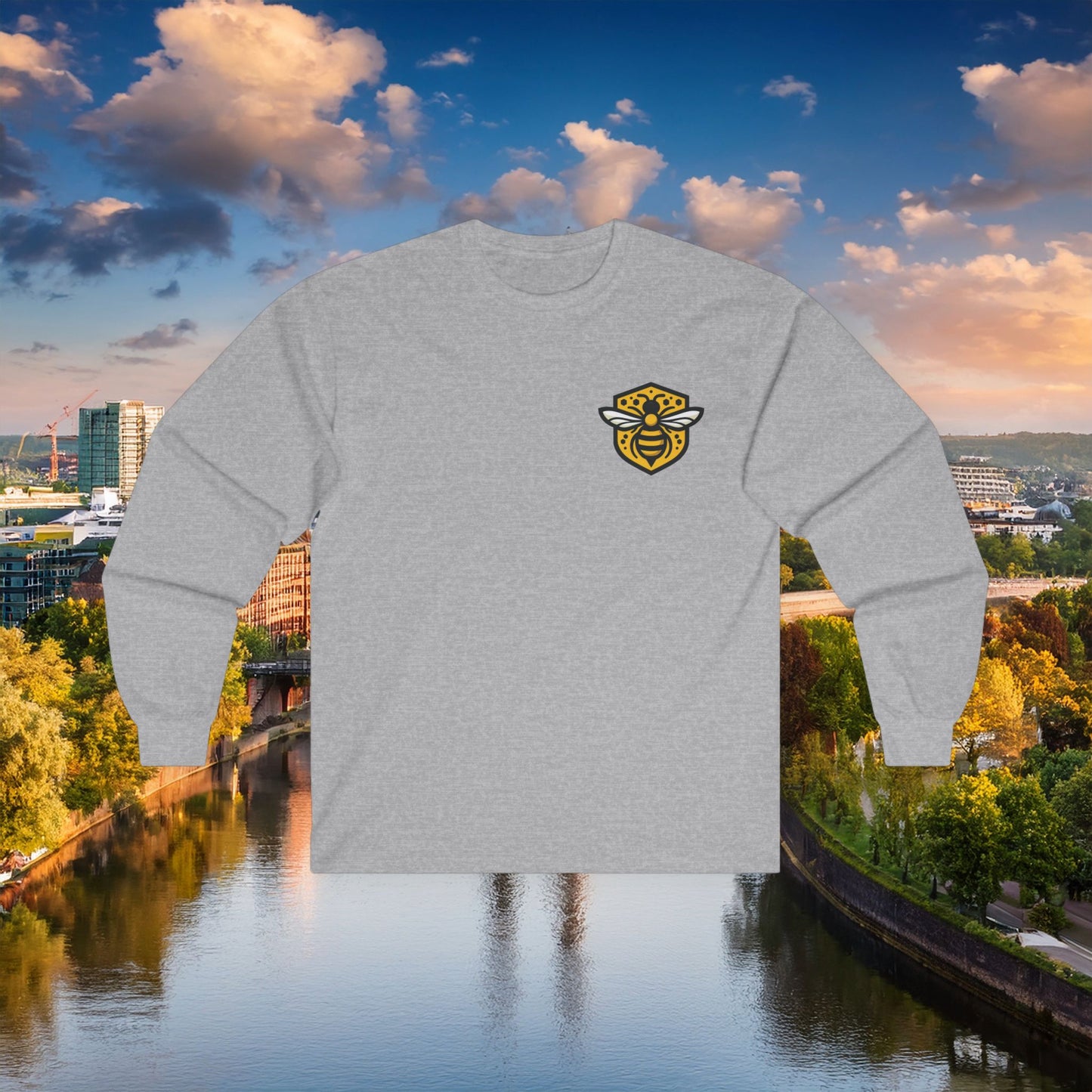 Dortmund Honeycomb Graffiti Long Sleeve Tee