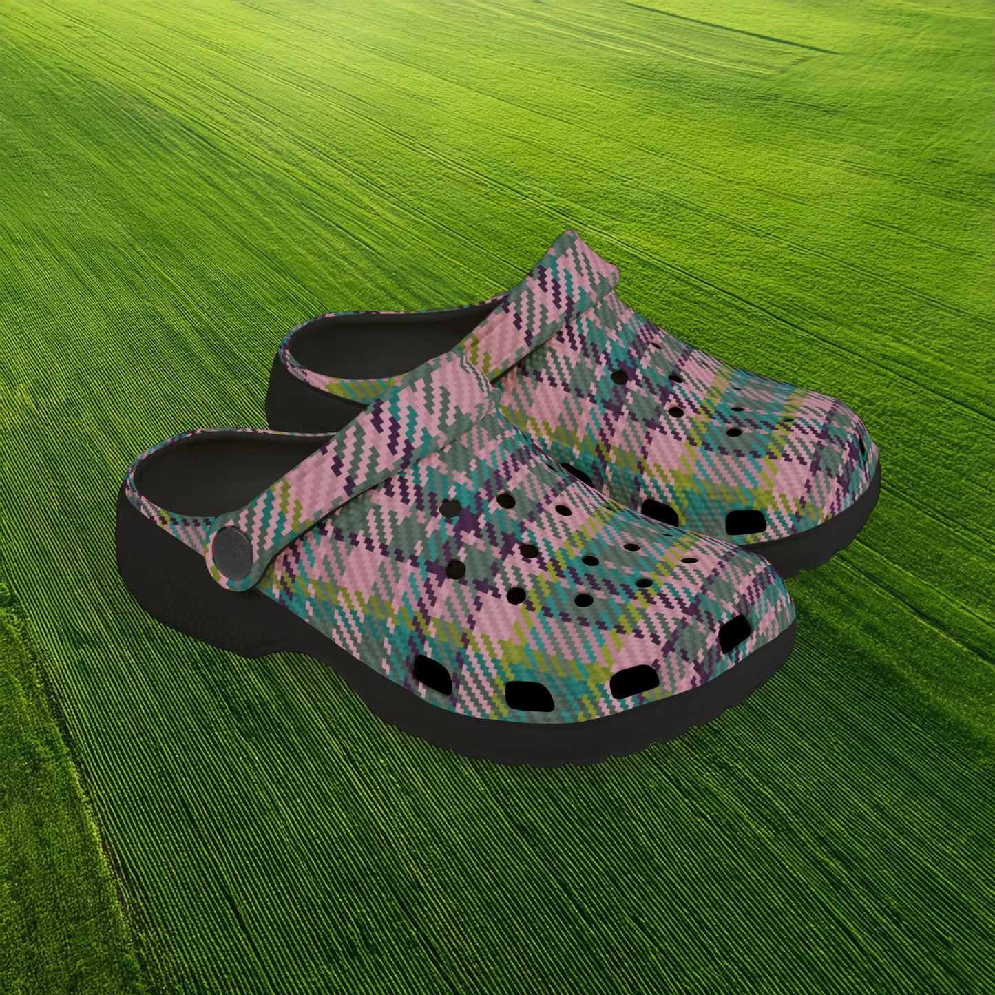 Spring Plaid Kid's Foam Clogs