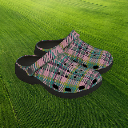 Spring Plaid Kid's Foam Clogs