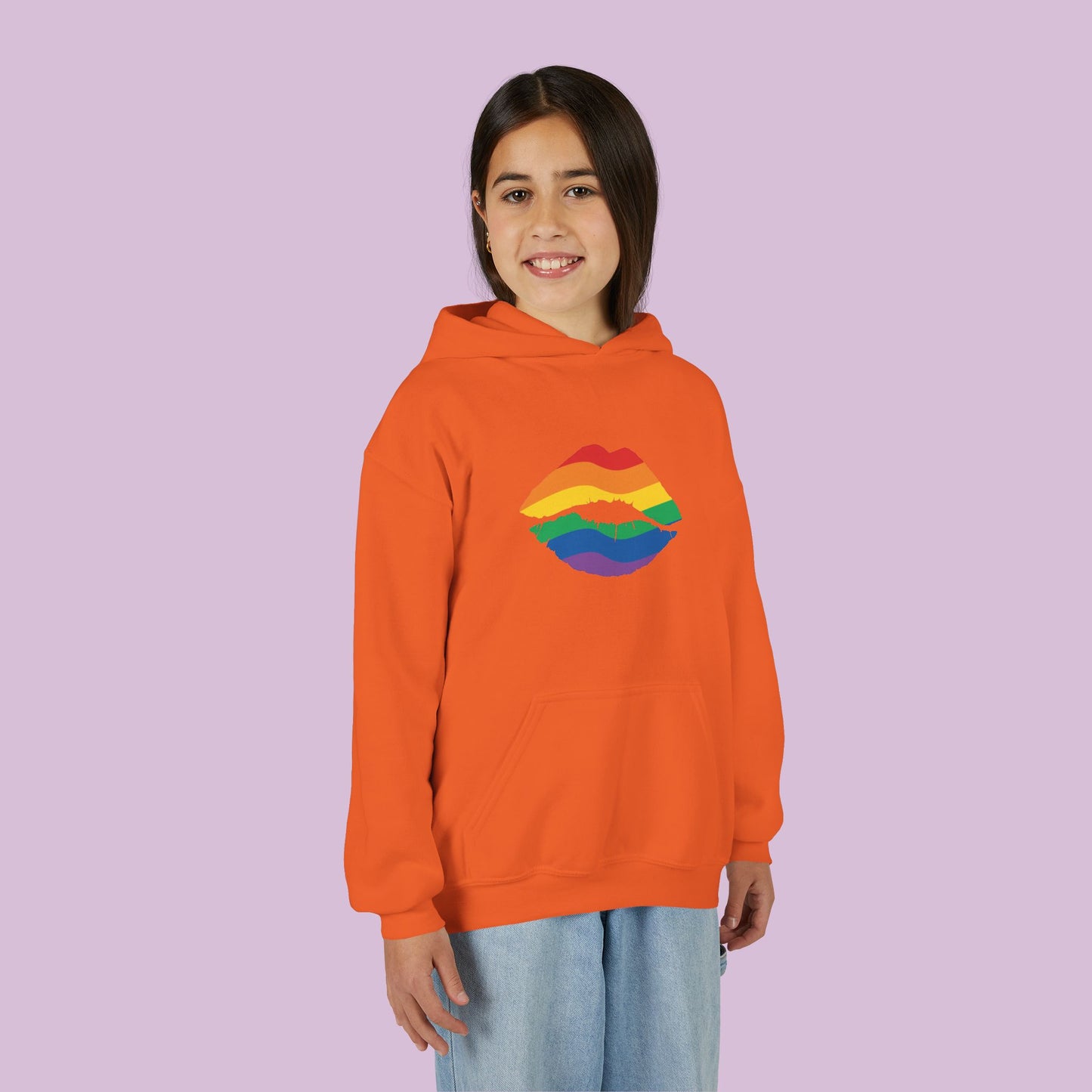 Rainbow Kiss Youth Hoodie