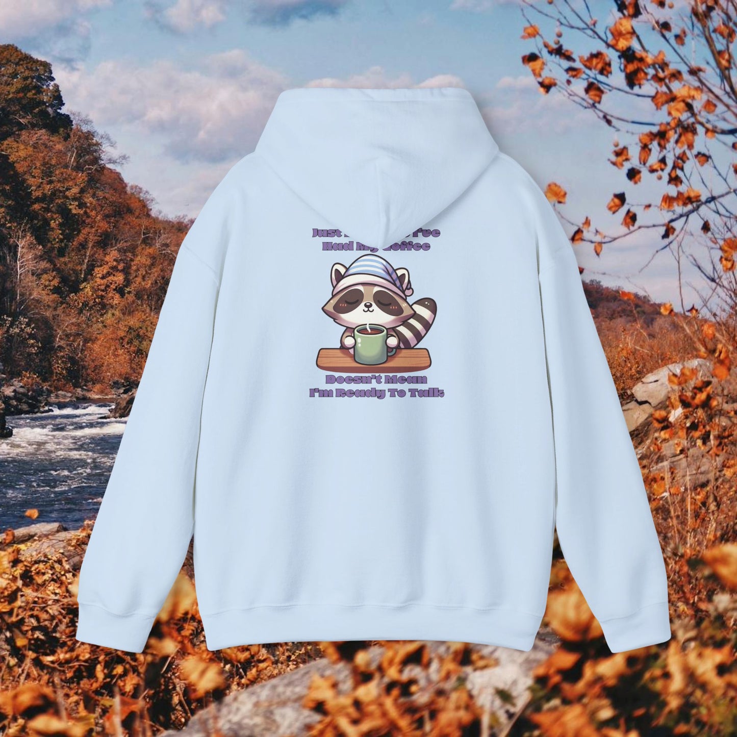 Raccoon Coffee Hoodie