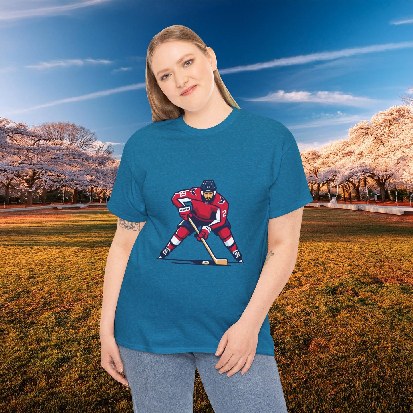 Washington Hockey Player Tee
