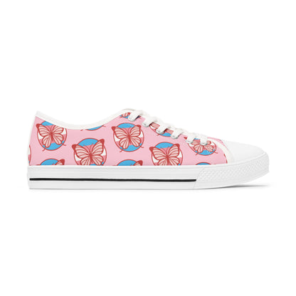 The T Elders Butterfly Print Women's Low Top Sneakers