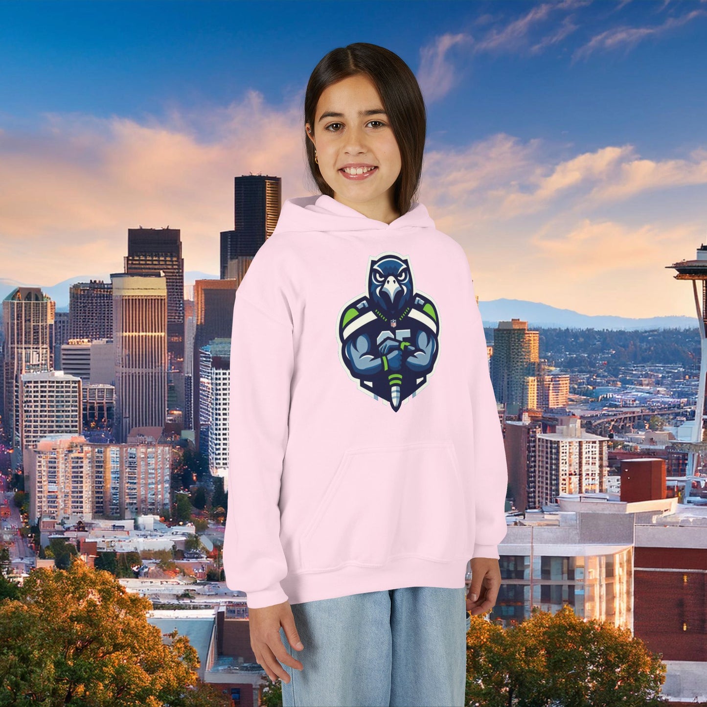 Seattle Football Player Youth Hoodie
