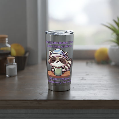 Raccoon Coffee 20oz Travel Tumbler
