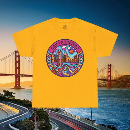 Vibrant San Francisco Psychedelic Tee